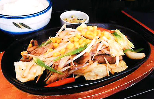 ラム肉の鉄板焼き